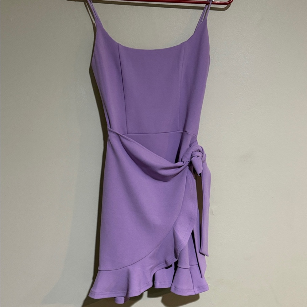 Lucy in the Sky Lilac Ruffle Mini Dress